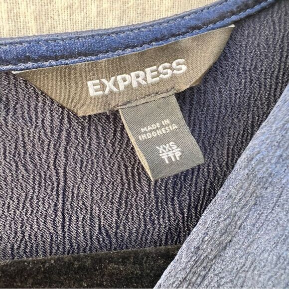 Express Navy Midi Dress - Picture 3 of 4